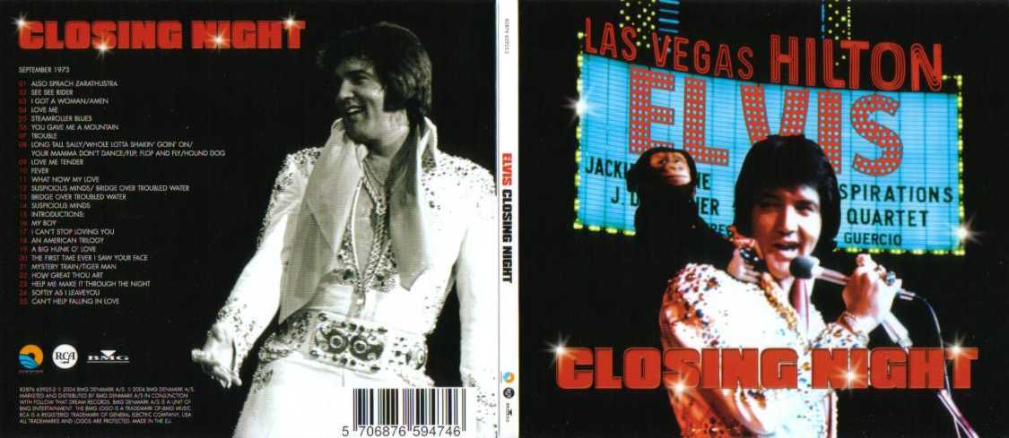 FTD CD # 29 - Die Songs: Also Sprach Zarathustra / See See Rider / I Got A Woman - Amen / Love Me / Steamroller Blues / You Gave Me A Mountain / Trouble / Medley: Long Tall Sally-Whole Lotta Shakin' Goin' On-Mama Don't Dance-Flip Flop And Fly-Hound Dog / Love Me Tender / Fever / What Now My Love / Suspicious Minds-Bridge Over Troubled Water (Elvis singt den Text zu "Bridge..." zu den Tnen von "... Minds") / Bridge Over Troubled Water / Suspicious Minds / Introductions / My Boy / I Can't Stop Loving You / An American Trilogy / A Big Hunk O' Love / The First Time Ever I Saw Your Face / Mystery Train-Tiger Man / How Great Thou Art / Help Me Make It Through The Night / Softly As I Leave You / Can't Help Falling In Love