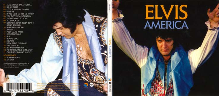 Also Sprach Zarathustra / See See Rider / I Got A Woman - Amen / Love Me / If You Love Me (Let Me Know) / You Gave Me A Mountain / Trying To Get To You / All Shook Up / Teddy Bear - Don’t Be Cruel / Heartbreak Hotel / America / Polk Salad Annie / Introductions / Hurt / Hound Dog / Help Me / How Great Thou Art / Little Darlin’ / It’s Now Or Never / Funny How Time Slips Away / Can’t Help Falling In Love und noch mehr.....................................