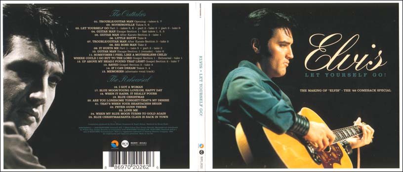 Outtakes: Trouble - Guitar Man (Opening - Take 6 & 7) / Nothingville (Take 5 & 6) / Let Yourself Go (Part 1 - Take 5 & 6 + Part 2 - Take 2 + Part 3 - Take 6) / Guitar Man (Escape Section 1 - Fast Take 1, 2, 5) / Guitar Man (After Karate Section 2 - Take 1) / Trouble - Guitar Man (After Karate Section 3 - Take 2) / Little Egypt (Take 8) / Big Boss Man (Take 2) / It Hurts Me (First Part - Take 5, Second Part - Take 3) / Guitar Man (Escape 1 - Remake Take 6) / Sometimes I Feel Like A Motherless Child - Where Could I Go But To The Lord (Gospel Section 1 - Rehearsal Take 1) / Up Above My Head - I Found That Light (Gospel Section 2 - Take 7) / Saved (Gospel Section 3 - Take 4) / If I Can Dream (Take 3 & 4) - Memories (Alternate Vocal Track) und noch viel mehr........................................